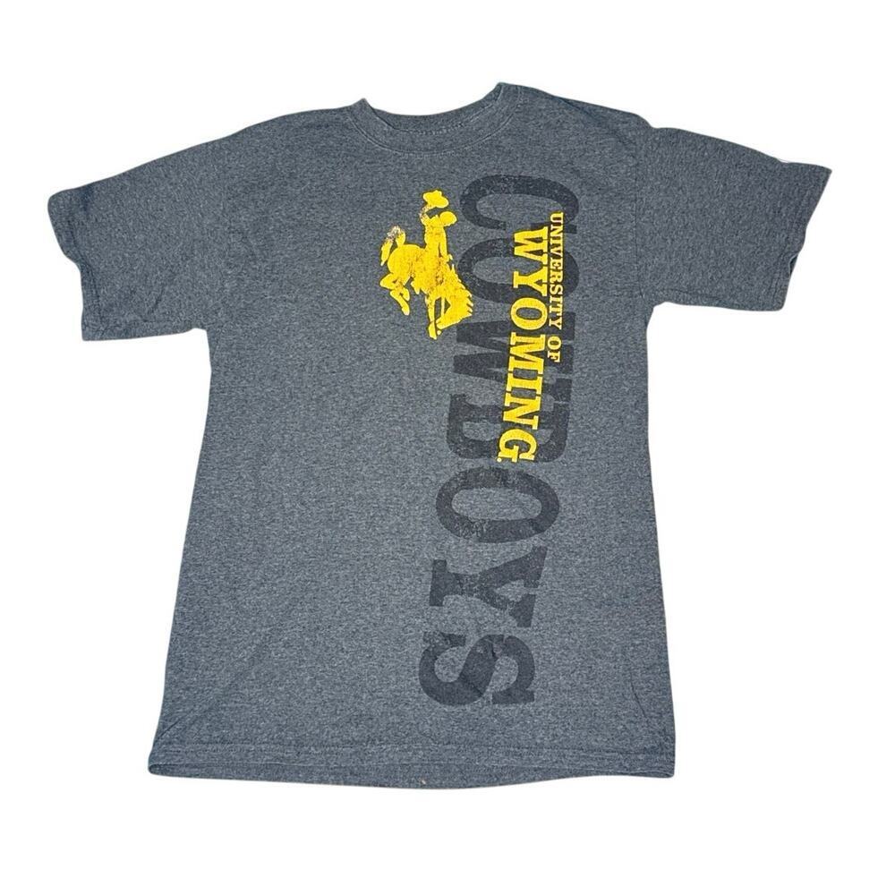 University of Wyoming Cowboys Champion Authentic - Men’s Small Gray Graphic Tee